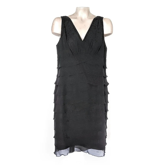 Jones Wear Layered Cocktail Dress Flapper Whimsy Goth - Picture 1 of 6